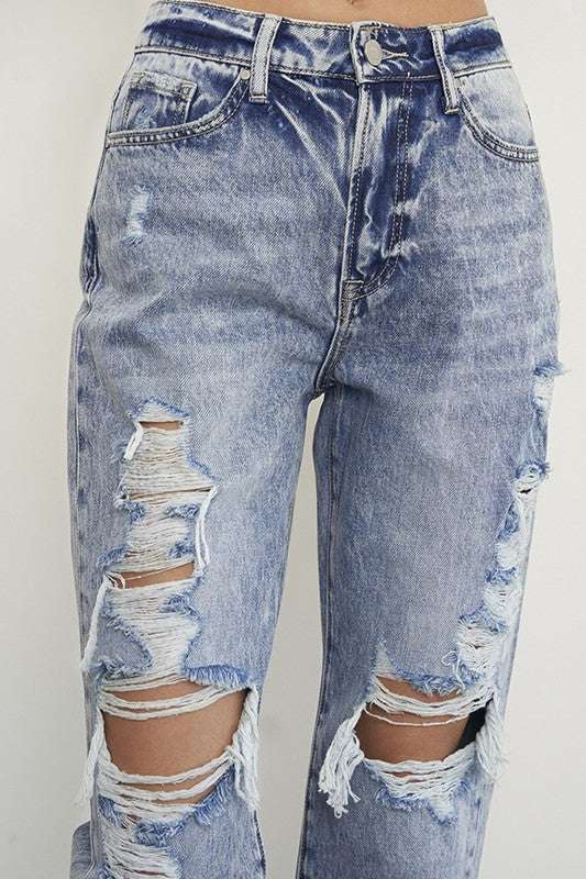 SLIM BOYFRIEND JEANS - Pikemla