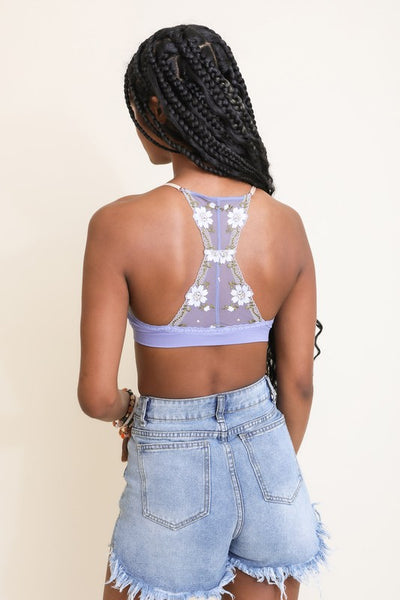 Floral Lattice Bralette - Pikemla