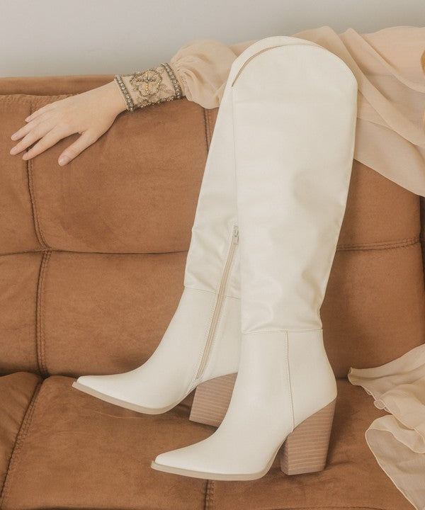 Oasis Society Clara - Knee-High Western Boots - Pikemla