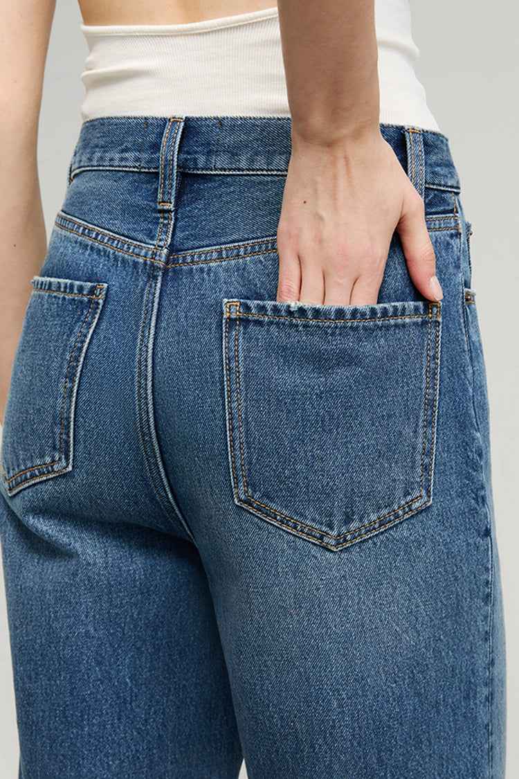 The Cityer Crop Wide Jeans HJ009