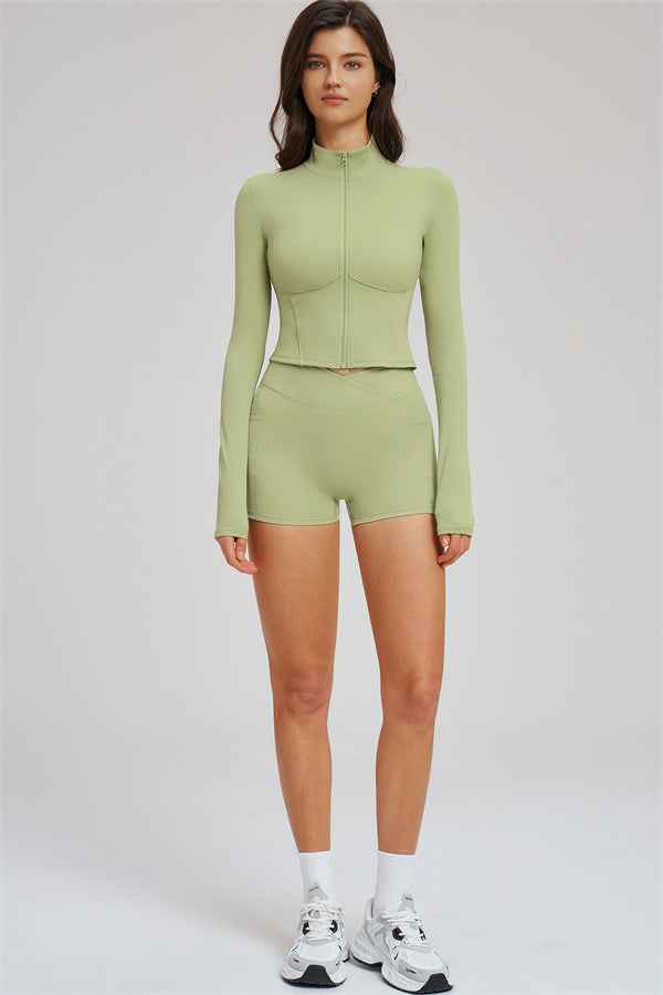 The Sizzle Zip Jacket Shorts 2-Piece Set