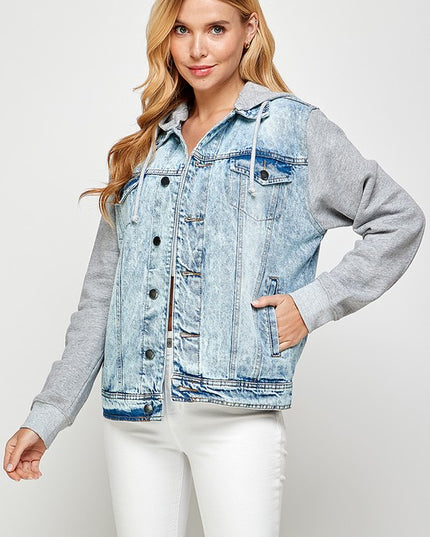 Jessie Denim Jacket with Fleece - Pikemla