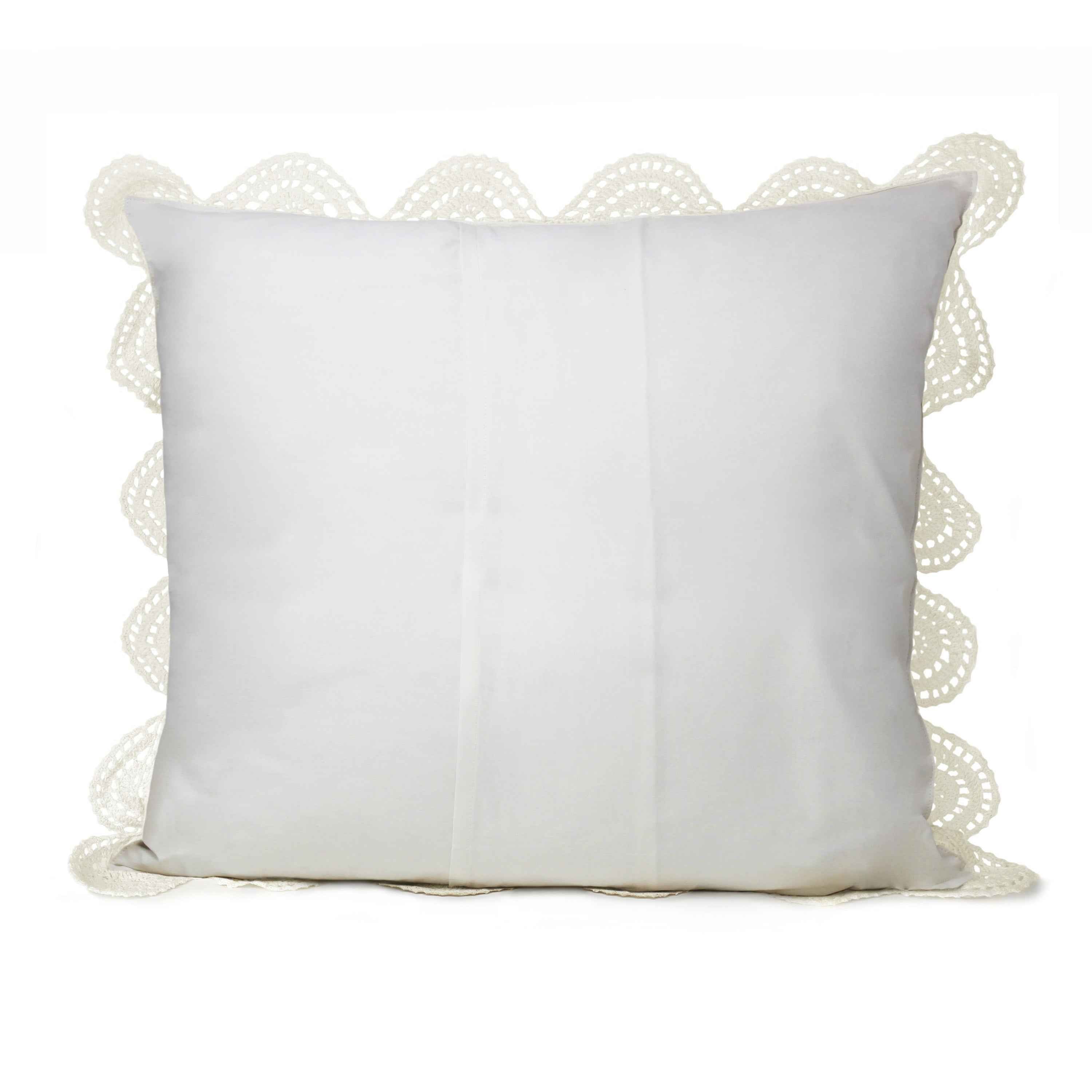 Hand Made Crochet Cotton Pillow Sham Pairs