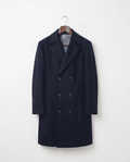 Classic Double-Breasted Wool Blend Overcoat