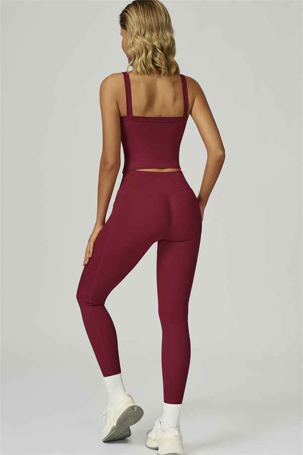 The Flourish Crop Tank Leggings 2-Piece Set