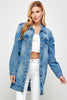 Ayala Distressed Demin Jacket - Pikemla