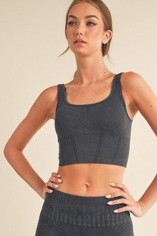 Women's Ultra-Comfort Ribbed Sports Bra - Pikemla