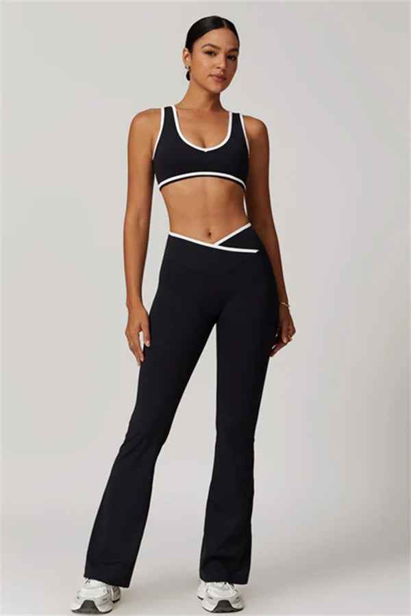 The Stamina Sports Bra Flared Leggings 2-Piece Set