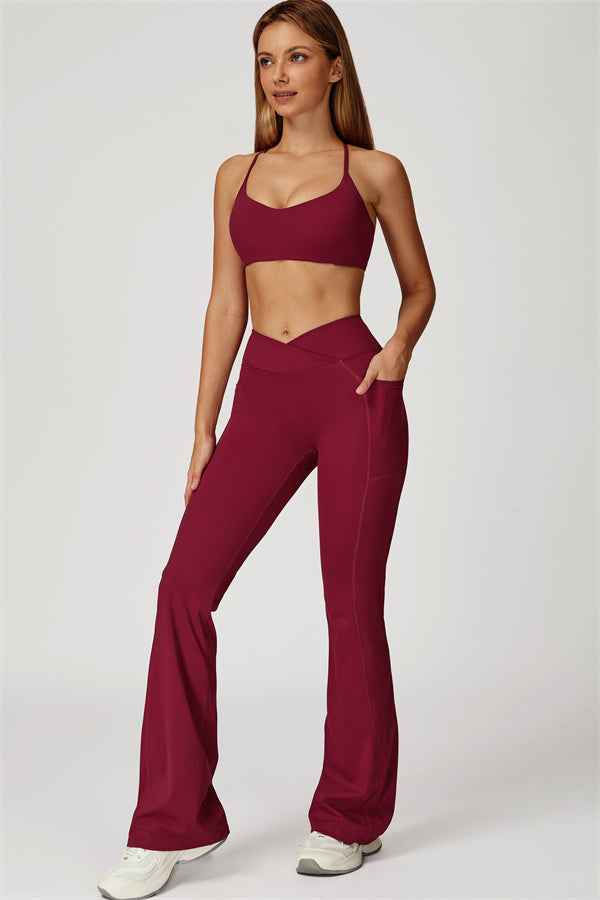 The Propel Sports Bra Flared Leggings 2-Piece Set