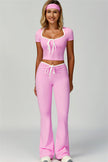 The Skyline Flared Tie Leggings