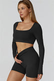 The Reign Long Sleeve Crop Top