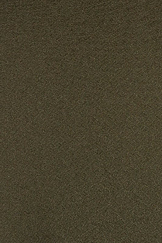 Solid knee length high waisted pencil skirt - Pikemla