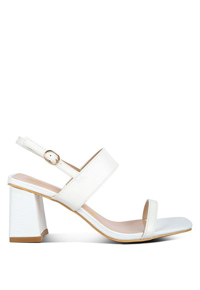 KIRK Elasticated Gussets Block Heel Sandals - Pikemla