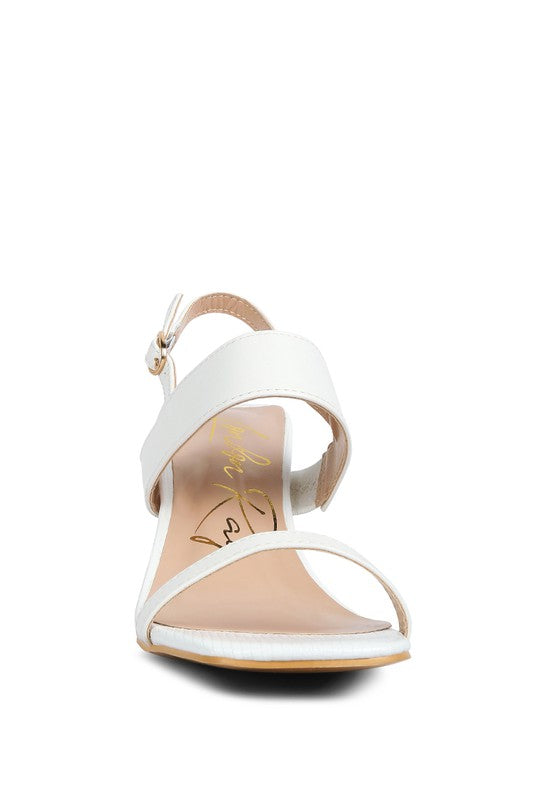 KIRK Elasticated Gussets Block Heel Sandals - Pikemla