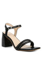 Edyta Ankle Strap Block Heel Sandals - Pikemla