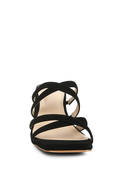 Valentina Strappy Block Heel Sandals - Pikemla