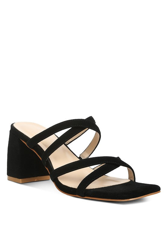 Valentina Strappy Block Heel Sandals