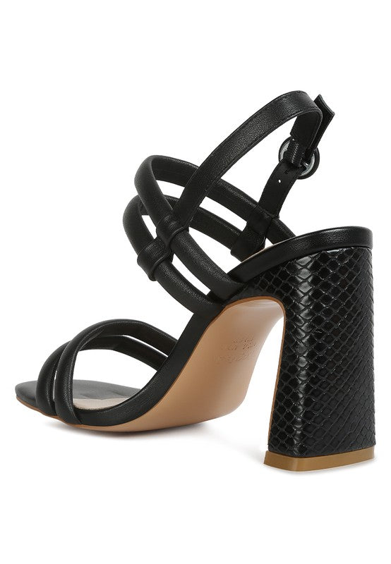 Arianna Slim Block Heel Sandal - Pikemla