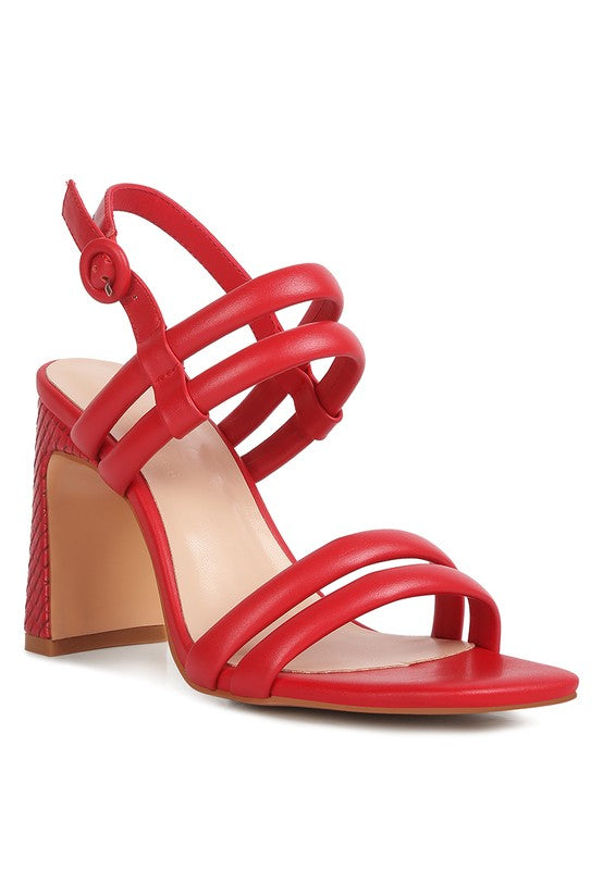 Arianna Slim Block Heel Sandal - Pikemla