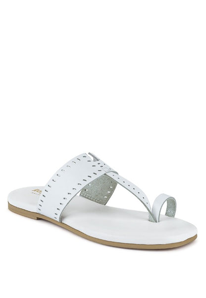 MILA Toe Ring Thong Slip Ons - Pikemla