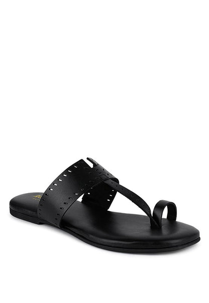 MILA Toe Ring Thong Slip Ons - Pikemla