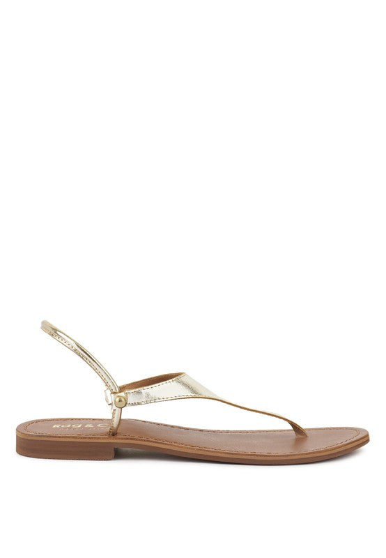 Madeline Flat Thong Sandals - Pikemla