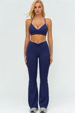 The Lushness Y-Back Sports Bra Flared Leggings 2-Piece Set