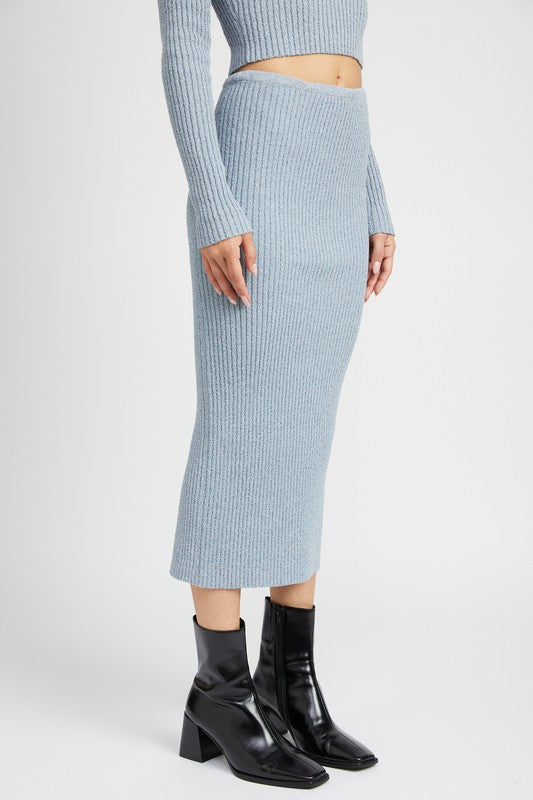 Knit Maxi Skirt - Pikemla