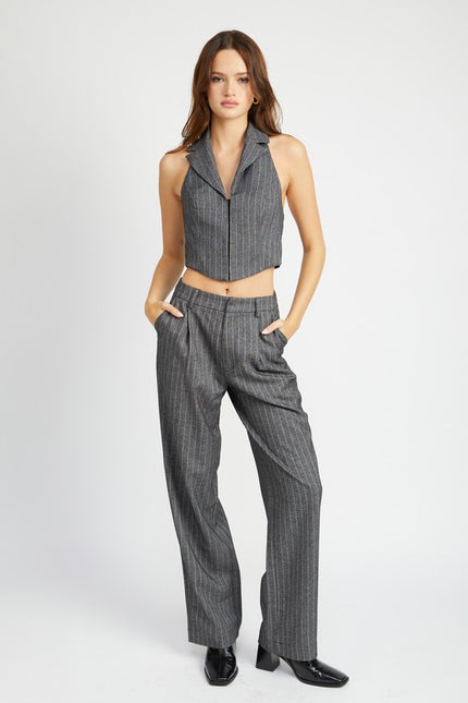 Women's Comfort Fit Pinstripe Pants - Pikemla