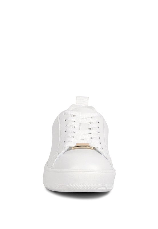 Roxy Faux Leather Sneakers - Pikemla