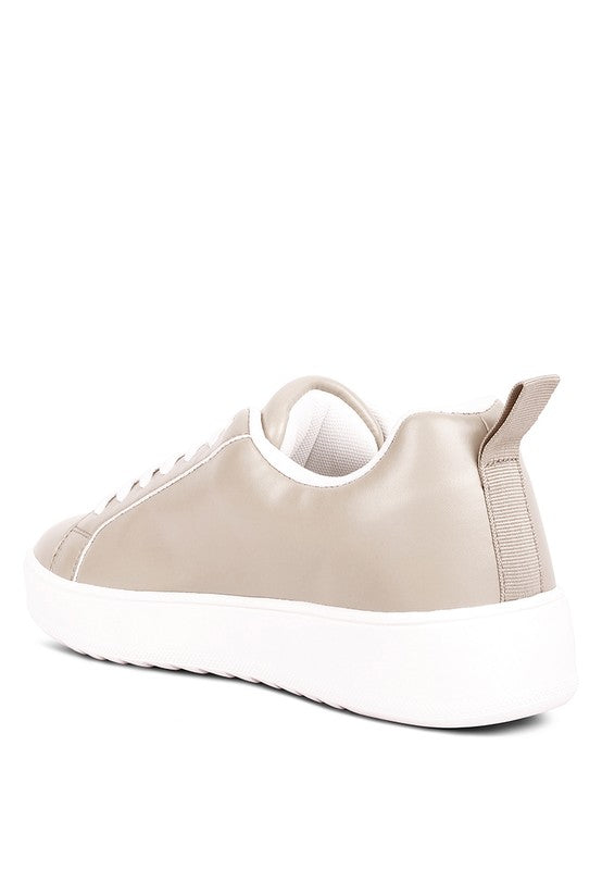 Roxy Faux Leather Sneakers - Pikemla