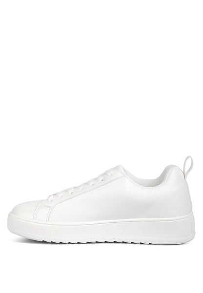 Roxy Faux Leather Sneakers - Pikemla