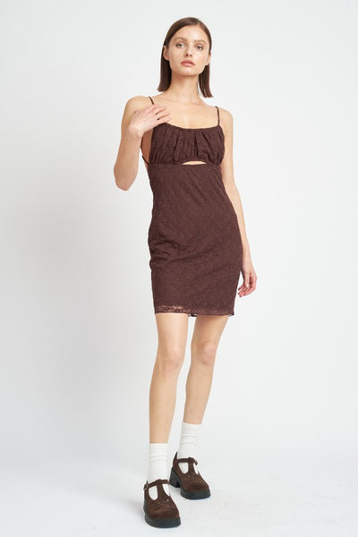 Sallie Ruched Mini Dress - Pikemla