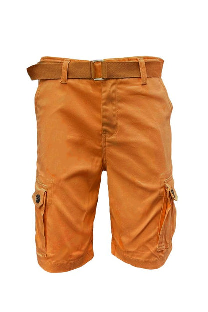 Men’s Belted Cargo Shorts - Pikemla