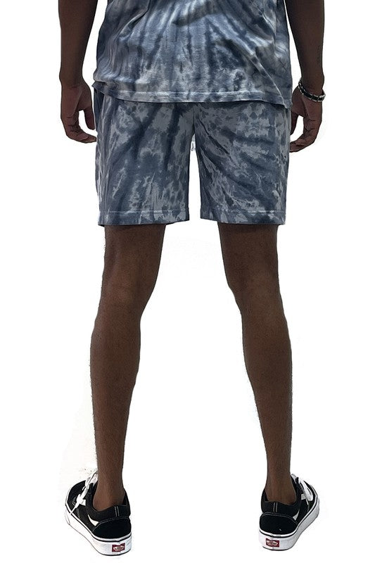 Men’s Cyclone Pinwheel Tie Dyed Shorts - Pikemla