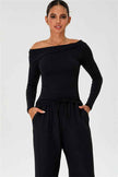 The Rush Off-shoulder T-shirt Sweatpants 2-Piece Set