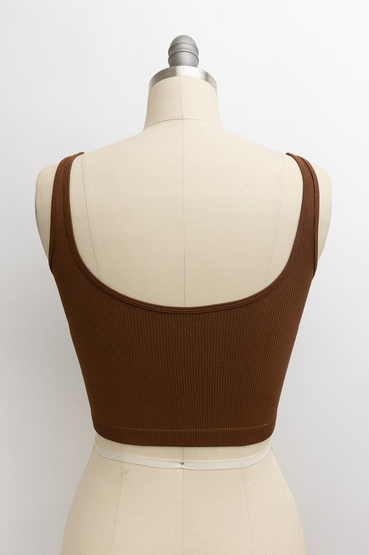 Ribbed Underline Seams Brami Top - Pikemla