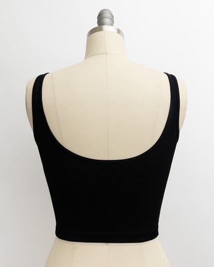 Ribbed Underline Seams Brami Top - Pikemla