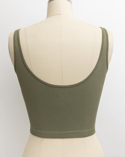 Ribbed Underline Seams Brami Top - Pikemla