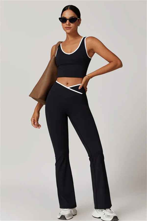 The Stamina Tank Top Flared Leggings 2-Piece Set