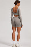 The Elevate New Long Sleeve Crop top