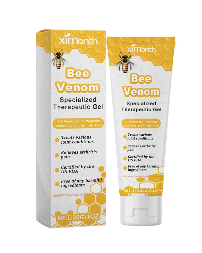 Ximonth Bee Venom Specialized Therapeutic Gel, Relieve Cervical Shoulder Neck Wrist Pain Discomfort Joint Care Gel