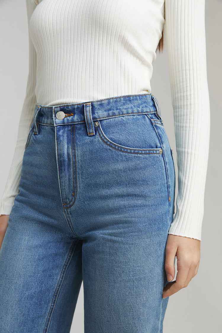 Angeles High Rise Baggy Jeans HJ103