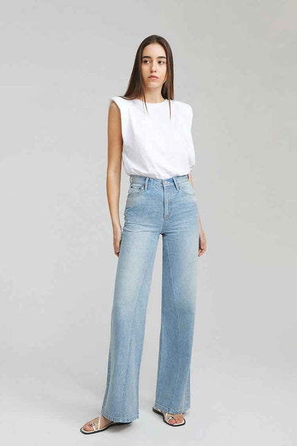Angeles High Rise Baggy Jeans HJ103