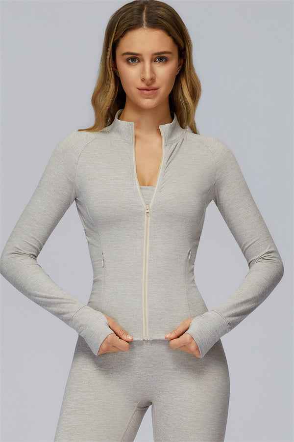 The Radiance Jacket Racerback Sports Bra Leggings 3-Piece Set