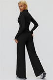 The FemmeFit Zip Jacket Straight Leg Pants 2-Piece Set