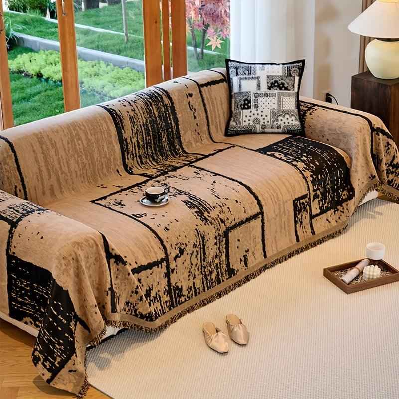 Luxury Pet Cover for Leather Sofa, Non-Slip & Machine Washable