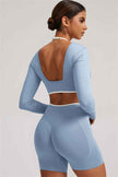 The Elevate Long Sleeve Crop top