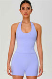 The Solid Halter Tank Top
