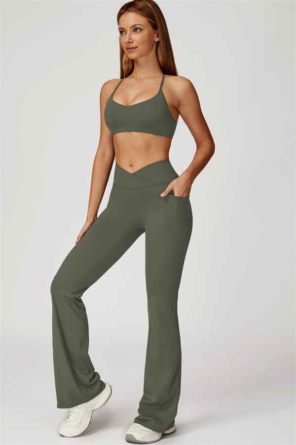 The Propel Sports Bra Flared Leggings 2-Piece Set